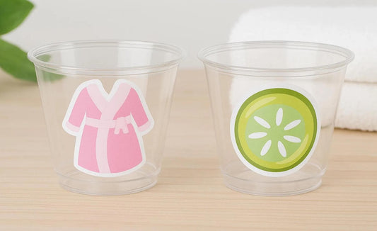 SPA PARTY CUPS - Spa Party Decorations Spa Party Supplies Spa Party Supplies Spa Birthday Party Spa Day Party Spa Day Birthday Spa Parties