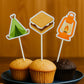 Camping Cupcake Toppers, Camping Part Cupcake Toppers, Camping Cake Toppers, Camping Party Supplies, Camping Decorations, Camping Birthday