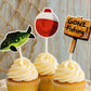 Gone Fishing Cupcake Toppers, Fish Party Cups, The BIG One, Fisherman Cupcake Toppers, Fishing Birthday, Fishing Party, Fishing Cake Toppers