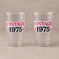 50th PARTY CUPS - 50 and Fabulous 50th Birthday Party 50th Birthday Favors Vintage 1975 Cups 50th Party Decorations 1975 Birthday Party Cups