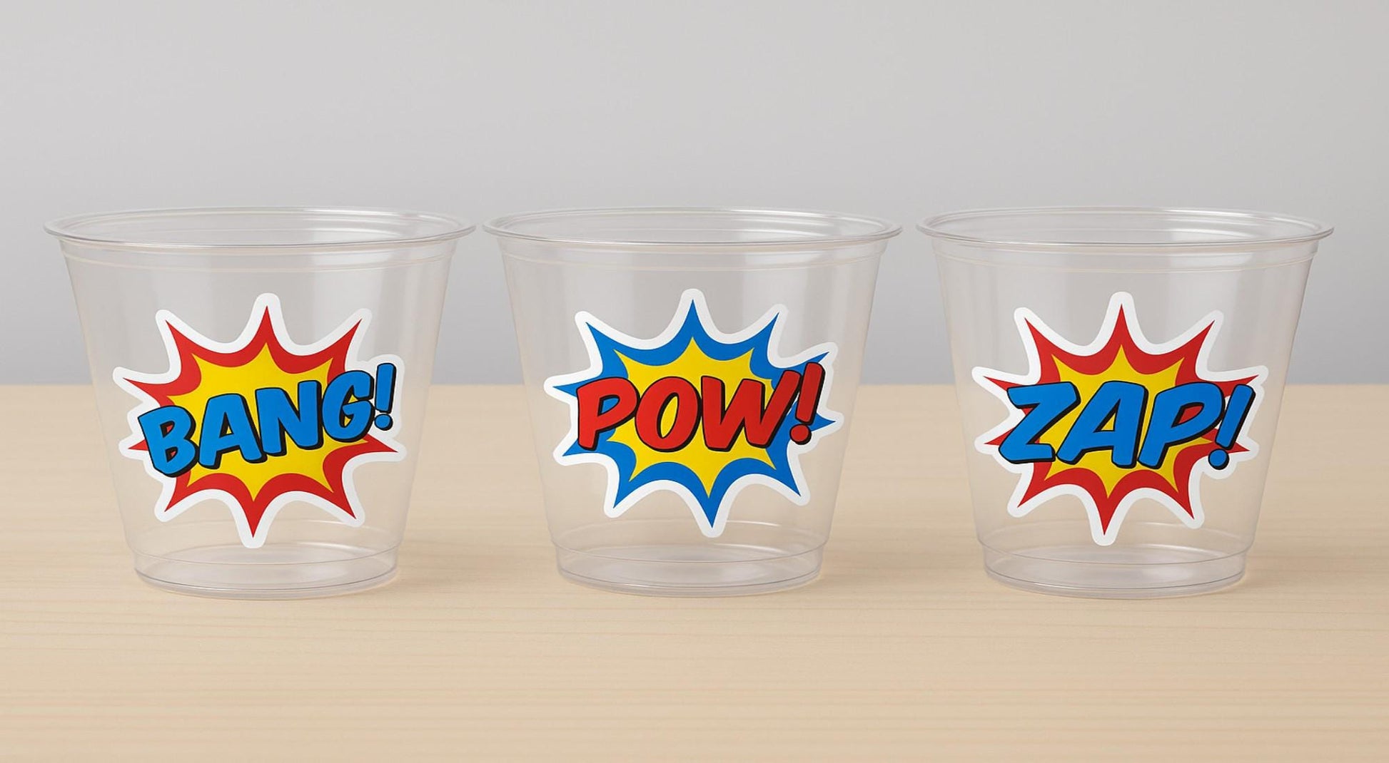 SUPERHERO PARTY CUPS - Superhero Cups Superhero Birthday Superhero Party Superhero Decorations Superhero Party Favors Superhero Decorations