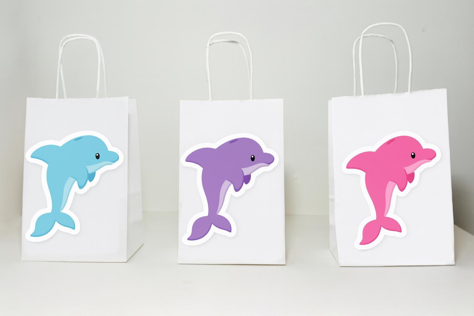 Dolphin Goody Bags, Dolphin Party Favor, Goody, Gift Bags - Under the Sea, Ocean Party