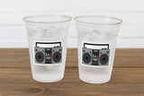 BOOMBOX PARTY CUPS -I Love the 80'S Party Cups 80s Birthday Cups 80's Party Cups 80's Decorations Birthday Party Decorations 80s 90s Boombox