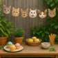 Cat Faces Garland, Cat Banner, Cat Birthday Party, Cat Party Decorations, Kitty Banner
