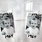 Personalized 16oz plastic party cup with custom photo and text. Clear face cup ideal for birthdays, graduations, weddings, and party favors.