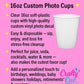 Custom Photo Cups 16oz | Personalized Plastic Party Cups with Text & Picture | Face Cups Birthday Favors | Vintage Year Est Cups Decorations