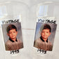 Custom Photo Cups 16oz | Personalized Plastic Party Cups with Text & Picture | Face Cups Birthday Favors | Vintage Year Est Cups Decorations