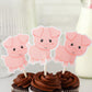 Pig Cupcake Toppers, Pig Cake Toppers, Pig Birthday, Farm Animal Cupcake Toppers, Farm Birthday Cupcake Toppers, Farm Animal Cupcake Toppers