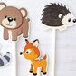Woodland Animal Cupcake Toppers, Woodland Cupcake Toppers, Forest Animals, Bear, Squirrel, Fox, Raccoon, Porcupine, Deer (103171047P)