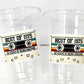 50th PARTY CUPS 50th Birthday Decoration 50th Party Favors 50th Party 50th Birthday Cassette Tape Party Best of 1973 Birthday Vintage 1973