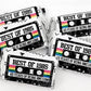 30 - 40th Birthday Cassette Tape Stickers 40th Birthday Stickers or Mini Candy Bar Wrapper Vintage 40th Birthday Best of 1985 Birthday