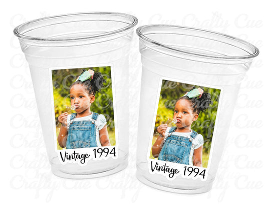 Custom Face Party Cups, Custom Plastic Cups, Personalized Face Cups, Picture Cups, Pic Cups, 21st birthday cups, 40th birthday cups, 30th birthday cups