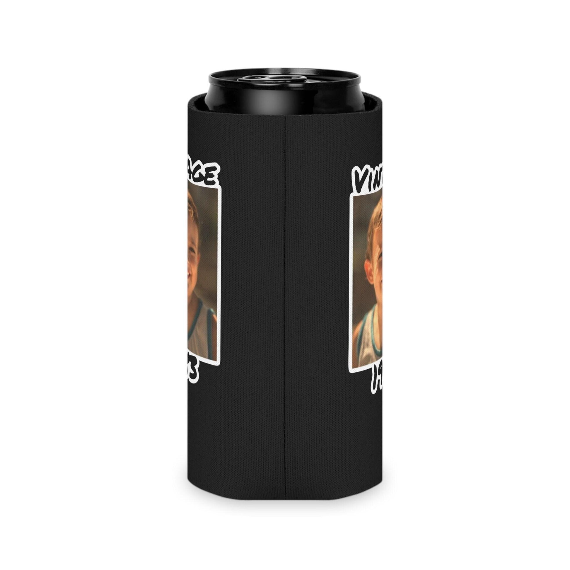 Personalized Can Cooler, 1984 Can Cooler, Custom Picture Can Cooler, Bachelorette Party Favors, Custom Birthday Favor, 40th Favors, Slim Can