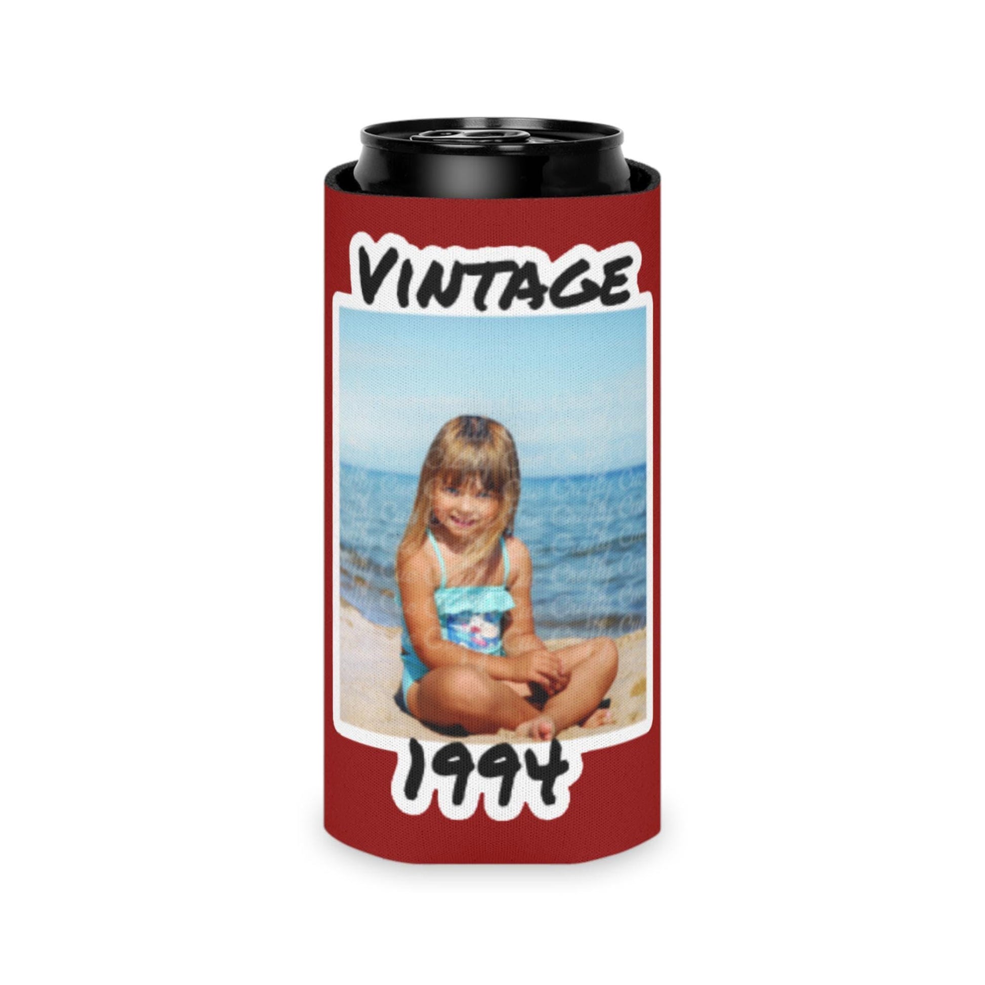 Personalized Can Cooler, Can Cooler, Custom Picture Can Cooler, Bachelorette Party Favors, Custom Birthday Favor, Custom Face, Slim Can