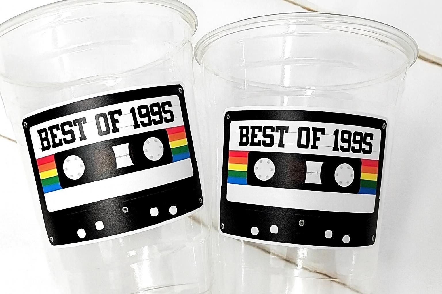 30th PARTY CUPS 30th Birthday Decoration 30th Party Favors 30th Party 30th Birthday Cassette Tape Party Best of 1993 Birthday Vintage 1993