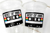 30th PARTY CUPS 30th Birthday Decoration 30th Party Favors 30th Party 30th Birthday Cassette Tape Party Best of 1993 Birthday Vintage 1993
