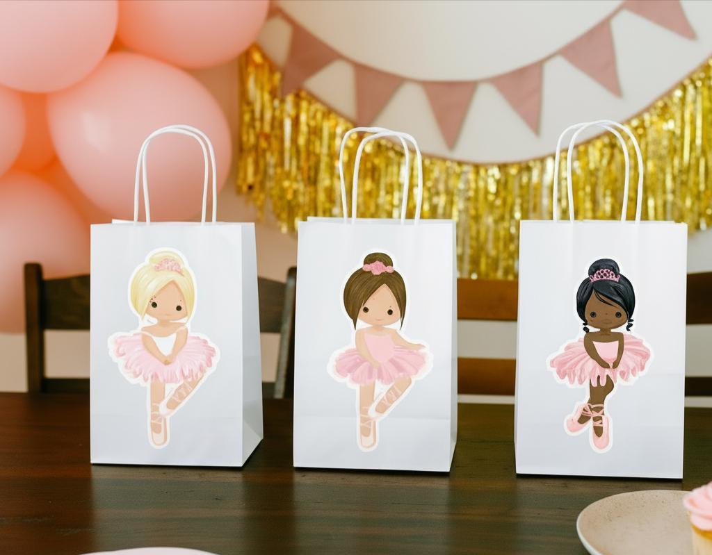 Ballerina Goody Bags, Ballet Goody Bags, Ballet Favor Bags, Ballet Goody Bags, Ballet Favor Bags