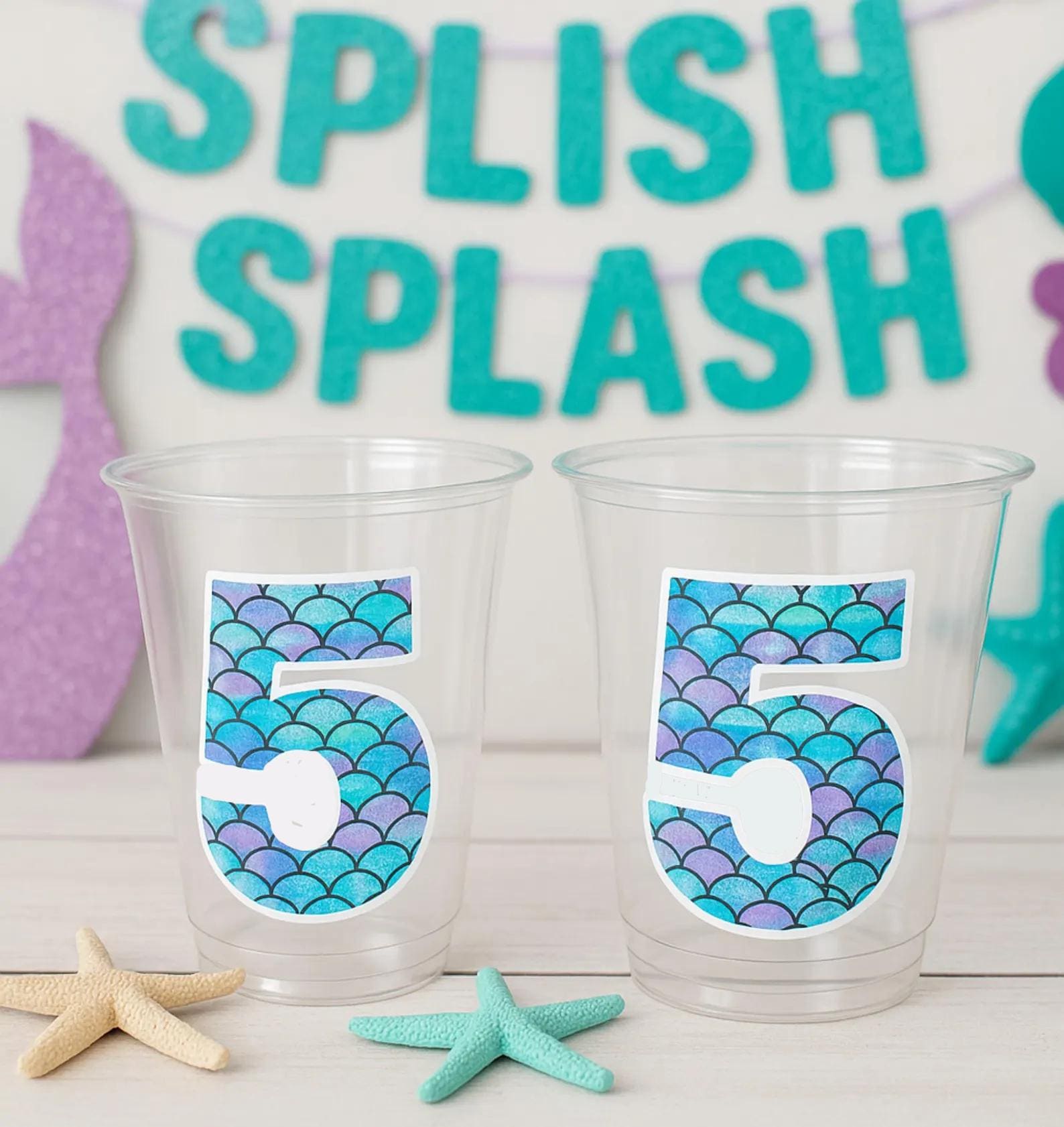 MERMAID PARTY CUPS - Mermaid Birthday Cups Mermaid Party Cups Mermaid Party Decorations Mermaid Party Favors Mermaid Mermaid Party Decor