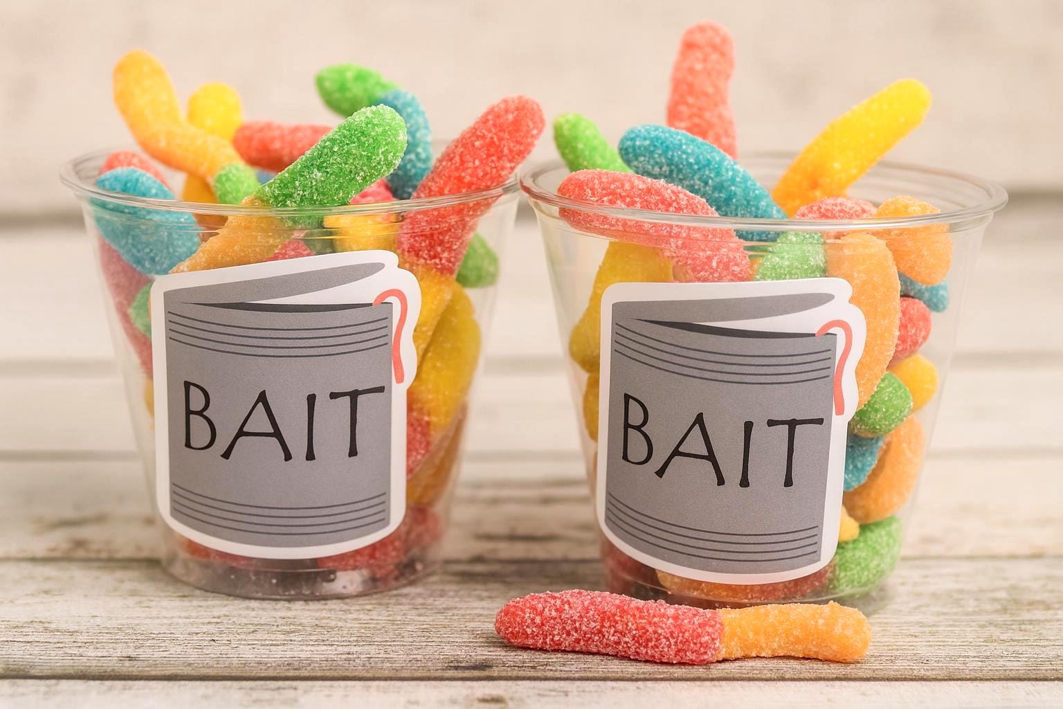 FISHING PARTY CUPS - Gone Fishing Party Fishing Party Favors Fishing Bobber Decorations Fishing Birthday Fishing Party Bait Bobber Fish Cups