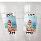 Est 1995 Custom Plastic Party Cups Personalized Birthday Custom Face Party Decorations Personalized 30th Birthday Cups Vintage 30th Cup 1995