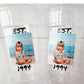 Est 1995 Custom Plastic Party Cups Personalized Birthday Custom Face Party Decorations Personalized 30th Birthday Cups Vintage 30th Cup 1995