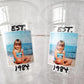 Est 1995 Custom Plastic Party Cups Personalized Birthday Custom Face Party Decorations Personalized 30th Birthday Cups Vintage 30th Cup 1995