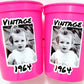 Personalized Party cups, Custom plastic cups, Custom Face Party Decorations, Personalized Birthday Cups, Custom Face Cups, Party Favor Cups