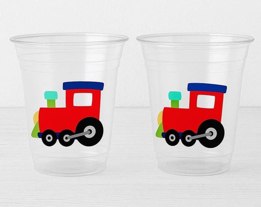Train Cups, Train Party Favors, Train Birthday Favors, Train Party Cups, Train Birthday Decorations, Train Party Supplies, Train Birthday