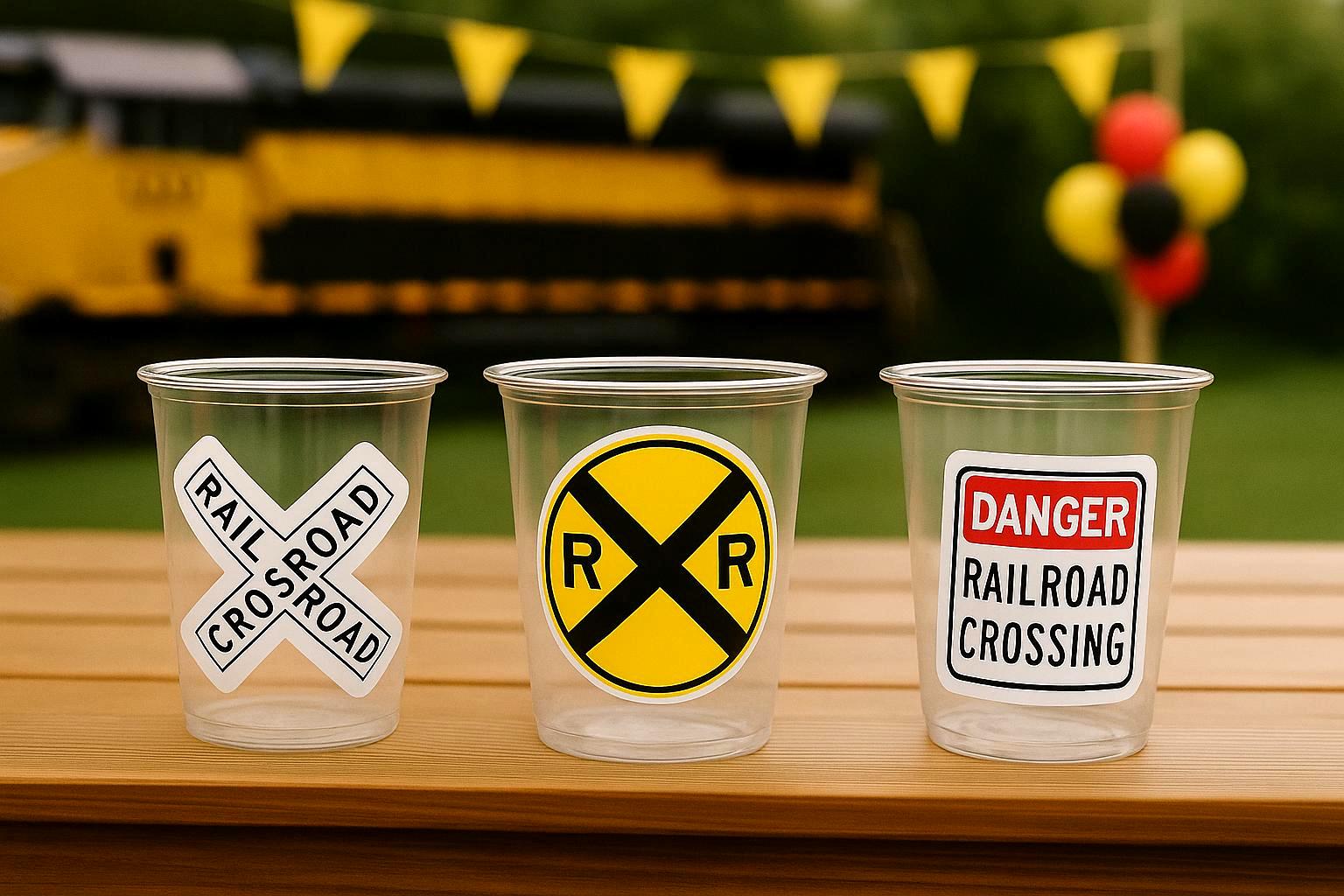 Train Cups, Train Party Favors, Train Birthday Favors, Train Party Cups, Train Birthday Decorations, Train Party Supplies