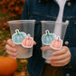 GENDER REVEAL PUMPKIN Party Cups Gender Reveal Baby Shower He or She Cup Pink and Blue Gender Reveal Decoration Little Pumpkin Gender Reveal