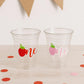 STRAWBERRY PARTY CUPS - Strawberry Birthday Cups Strawberry Cups First Birthday Strawberry Party Decorations Strawberry Baby Shower