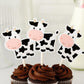 Cow Cupcake Toppers, Farm Animal Cupcake Toppers, Farm Birthday Cupcake Toppers, Animal Cupcake Toppers