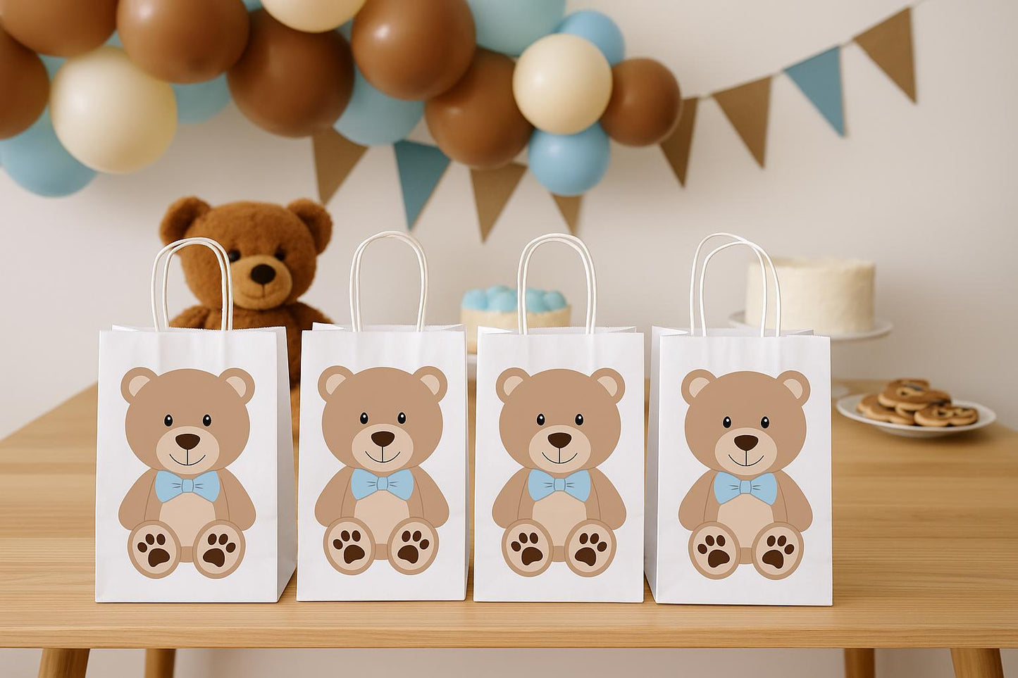 Teddy Bear Goody Bags, Teddybear Goody Bags, Teddy Bear Party Bags, Teddy Bear Favor Bags, Teddy Bear Decorations