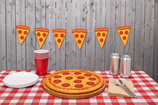 Pizza Garland, Pizza Banner, Pizza Party Banner, Pizza Party Decorations, Pizza Party Sign