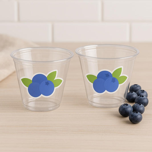 BLUEBERRY PARTY CUPS Blueberry Birthday Cups Blueberry Cups First Birthday Blueberry One Party Decorations Blueberry Party Favors Supplies