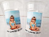 LIMITED EDITION Custom Plastic Cups With Picture Personalized 30th Birthday Cups Vintage 30th Birthday Party Custom Face Cups Decorations 30
