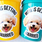 Personalized Dog Face Cups, Mom is Getting Married Cups, Bachelorette Party Favors, Bachelorette Party Games, Dog Face Bachelorette Cups Pet