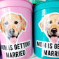 Personalized Dog Face Cups, Mom is Getting Married Cups, Bachelorette Party Favors, Bachelorette Party Games, Dog Face Bachelorette Cups Pet