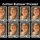 Custom Birthday Stickers, Personalized Stickers, Custom Party Favors, Birthday Decorations, Waterproof Stickers, Vinyl Stickers for Cups