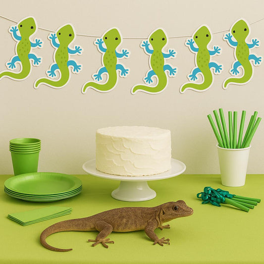Lizard Garland, Lizard Banner, Lizard Birthday, Lizard Party, Reptile Birthday, Reptile Party, Lizard Decorations, Lizard Party Supplies