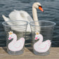 SWAN PARTY CUPS, Swan Cups, Swan Baby Shower Cups, Princess Swan Baby Shower, Swan Birthday Cups, Swan Party Favors, Swan Party Decorations