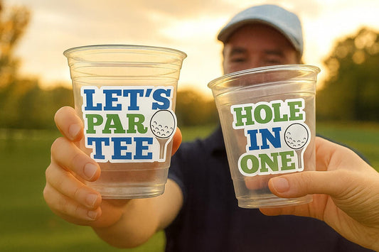 GOLF PARTY CUPS - Let's Par Tee Golfing Party Cups Golf Birthday Golf Party Golf Decorations Golf Party Supplies Golfing Cups Golf Favors