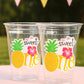 LUAU PARTY CUPS -Aloha Party Cups Luau Party Decoration Pineapple Party Cup Luau 1st Birthday Tropical Party Decorations Luau First Birthday