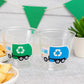 GARBAGE TRUCK PARTY Cups - Garbage Truck Treat Cups Garbage Truck Party Favors Garbage Truck Birthday Favors Trash Garbage Birthday Recycle