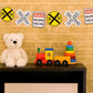 Train Birthday Banner, Railroad Sign Banner, Train Banner, Train Garland, Train Party Banner, Train Party Decorations, Train Party Supplies