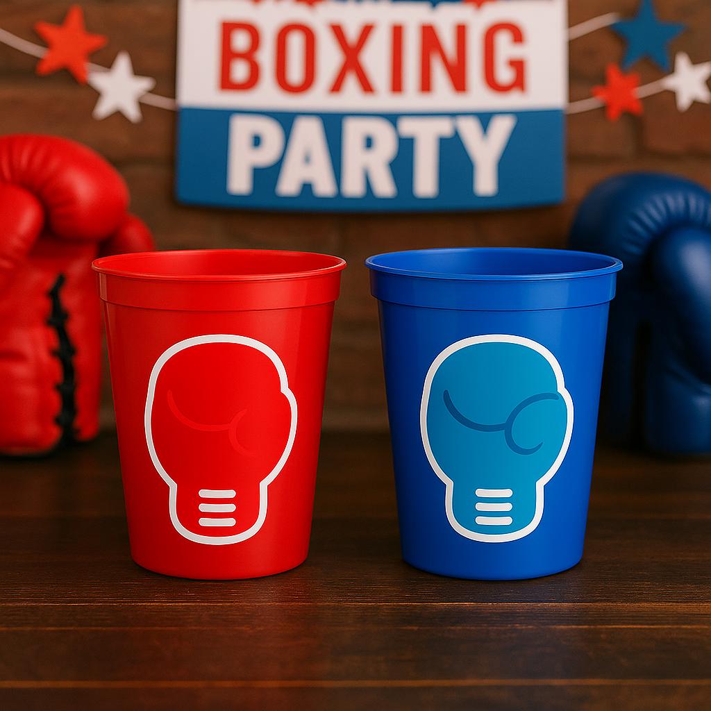 BOXING PARTY CUPS - Boxing Birthday Party Boxing Party Favors Boxer Party Boxer Birthday Decorations Boxer Cups Boxing Cup Boxing Glove Cups