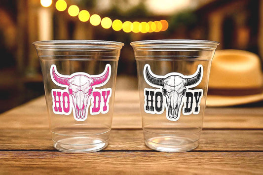 COWGIRL PARTY CUPS - Cowboy Party Cups Cowgirl Cups Cowgirl Party Decorations Cowgirl Bachelorette Party Cowgirl Hat Birthday Rodeo Party