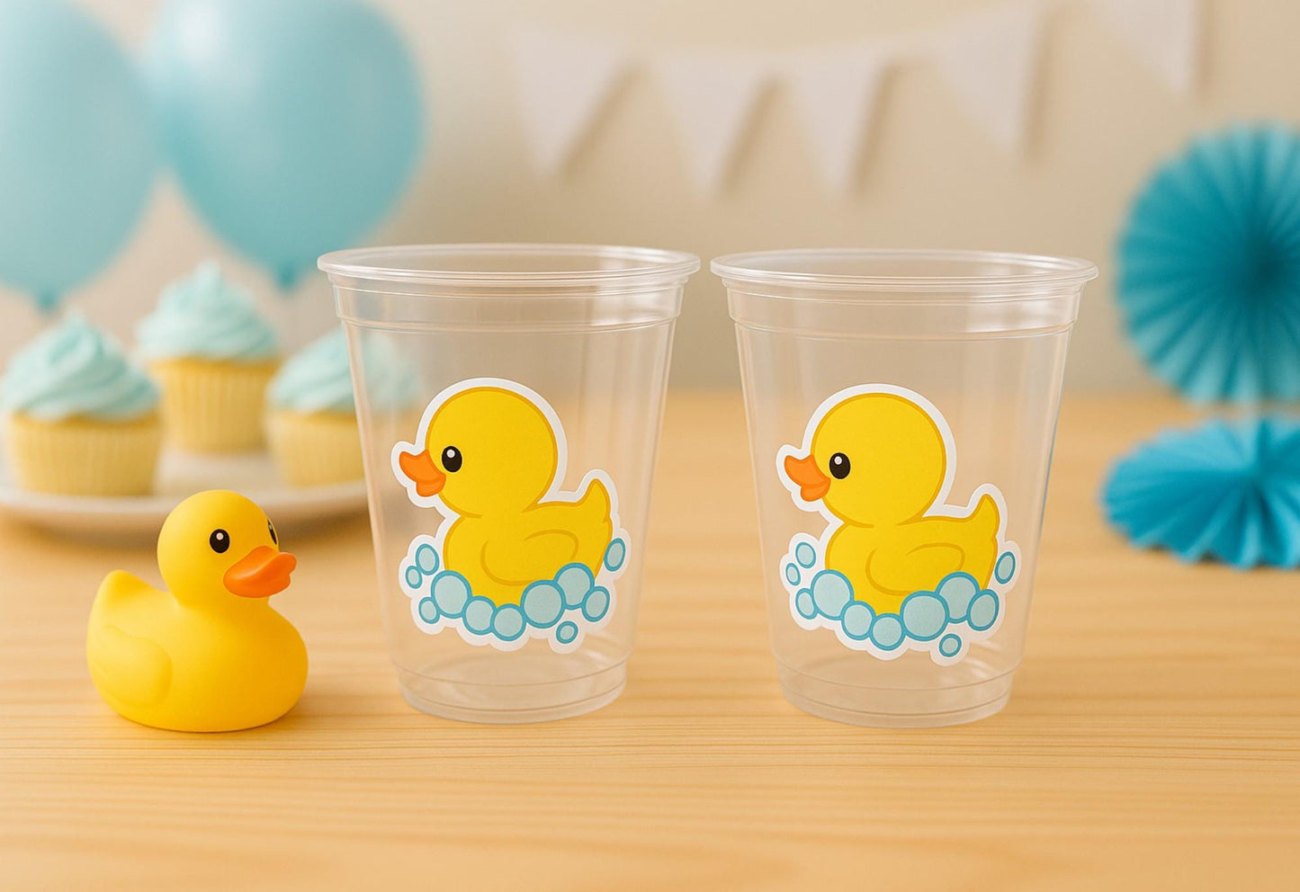 DUCK PARTY CUPS - Duck Birthday Duck Party Duck Baby Shower Duck Party Cups Duck Decorations Duck Cups Ducky Party Cups Rubber Ducky Cups