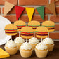 Hamburger Cupcake Toppers, Barbecue Cupcake, Fast Food Cupcake Toppers, Cook Out Cupcake Toppers, Cheeseburger cupcake toppers, Burger Party