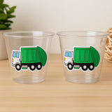 GARBAGE TRUCK PARTY Cups - Garbage Truck Treat Cups Garbage Truck Party Favors Garbage Truck Birthday Favors Trash Garbage Birthday